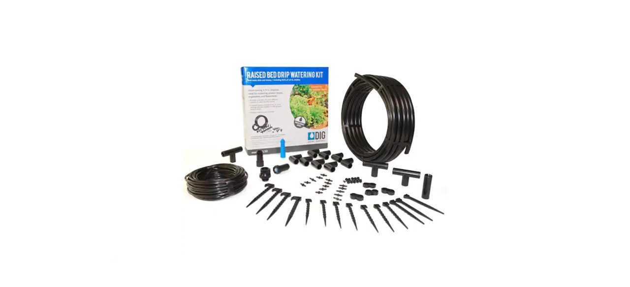 best Dig Raised Bed Garden Drip Irrigation Kit