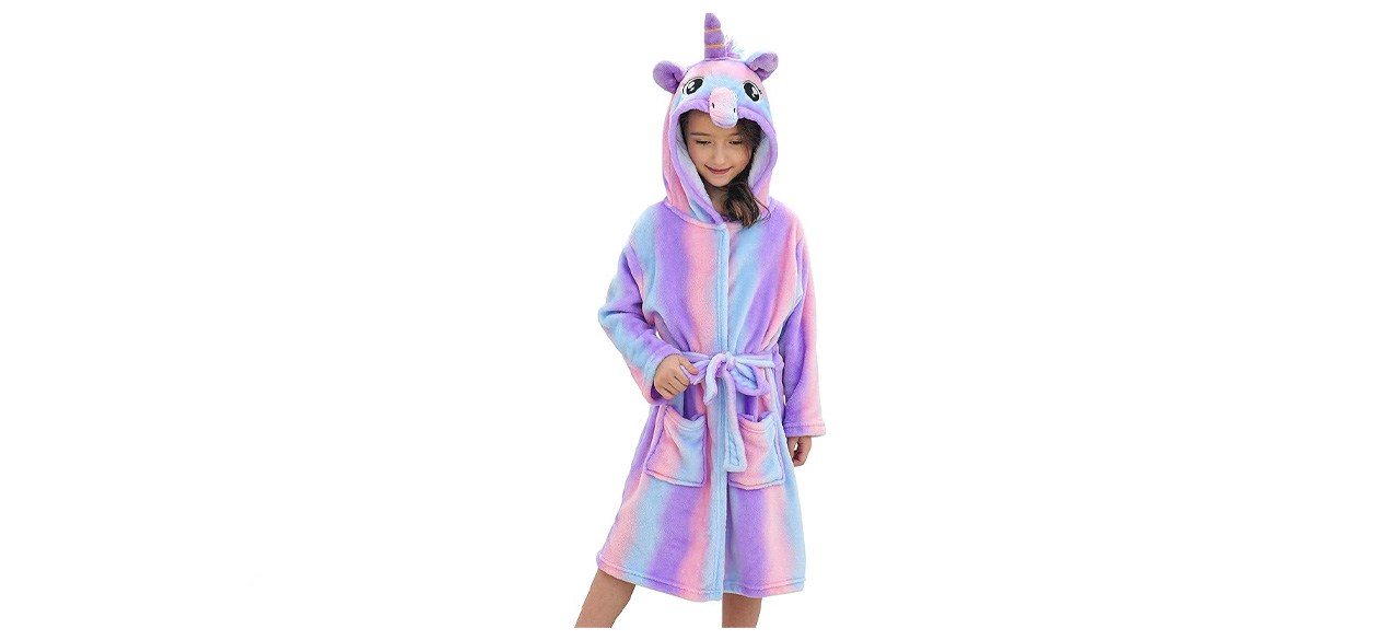 Doctor Unicorn Soft Unicorn Hooded Bathrobe