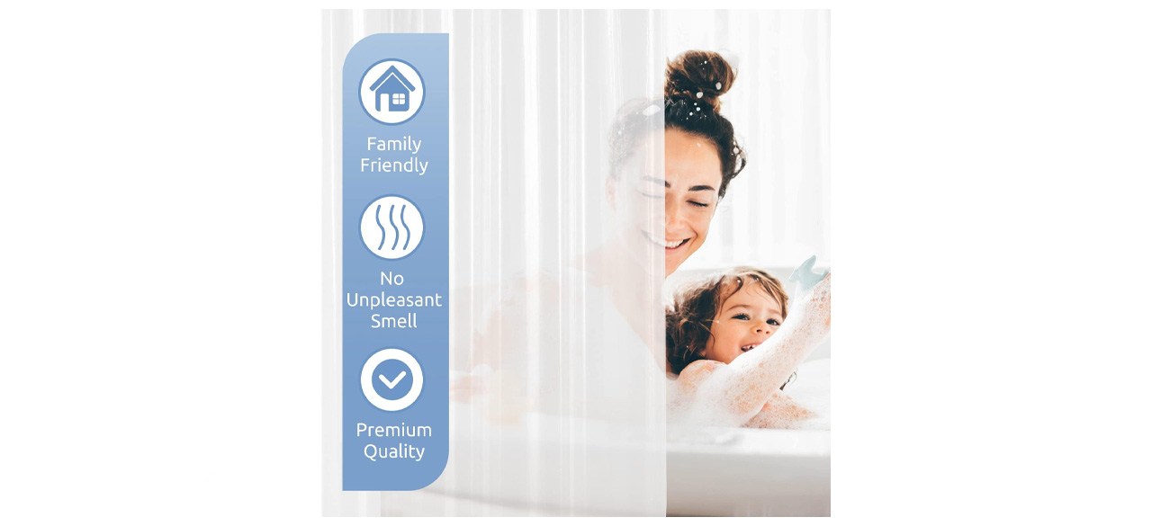 Downluxe Clear Shower Curtain Liner