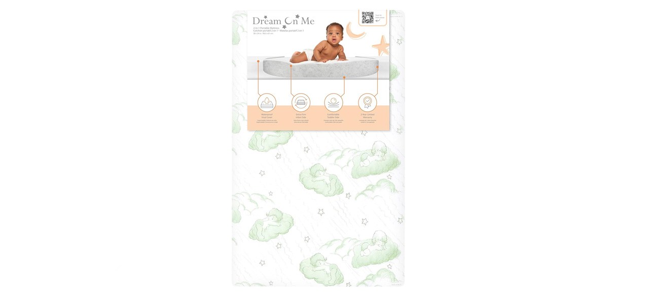 Dream On Me Aster 3” Fiber Mini Crib Mattress
