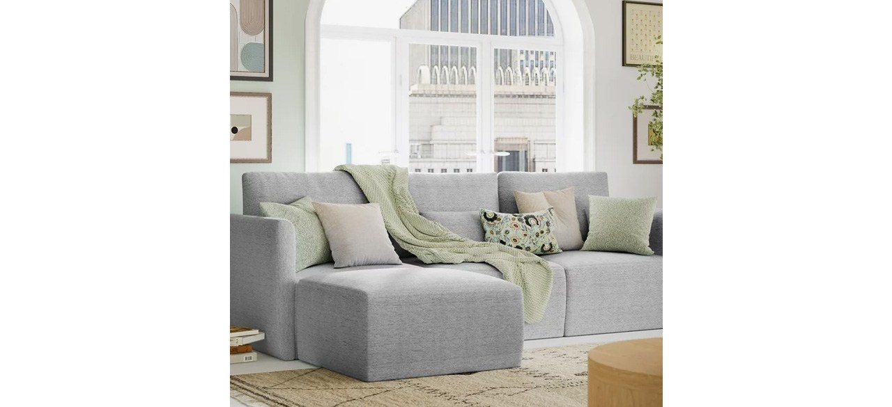 Beautiful Drew Modular Sectional Sofa with Ottoman