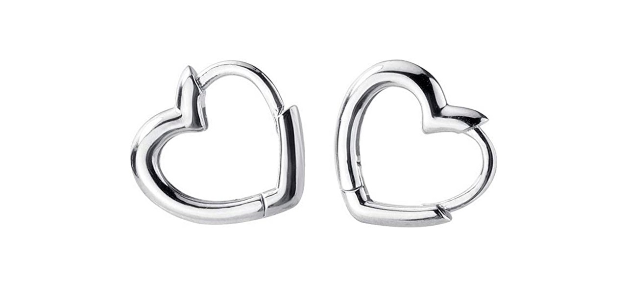 Best Dtja Dainty Love Heart-Shaped Earrings
