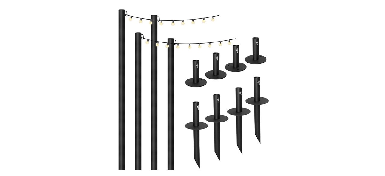 Bistro String Light Poles