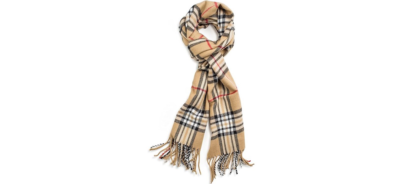 VERONZ Super Soft Classic Cashmere Feel Winter Scarf on white background
