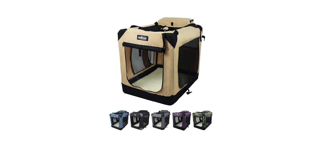 EliteField Three-door Folding Soft Dog Crate