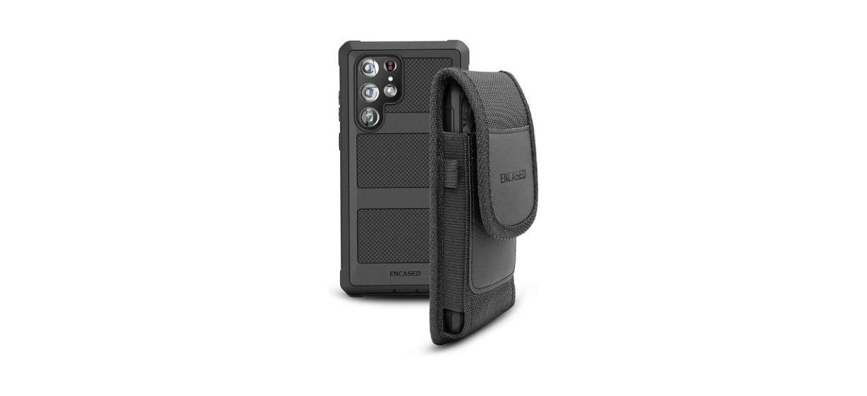 Best Encased 2-in-1 Belt Pouch with Rugged Case for Samsung Galaxy S22 Ultra
