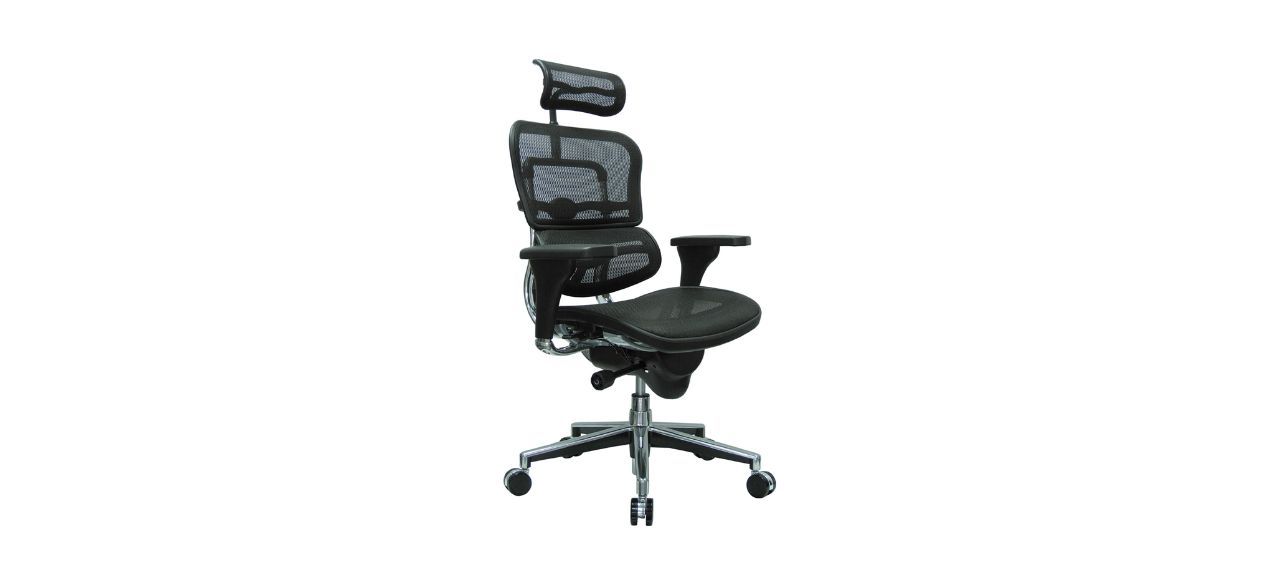 High-Back Swivel Chair with Headrest