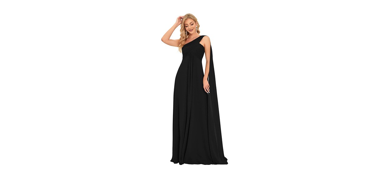 Best Ever-Pretty One-Shoulder Evening Gown