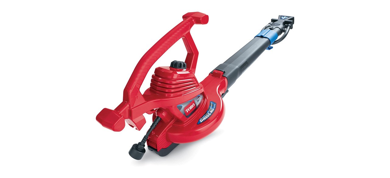 Red Toro Leaf Blower Vacuum on white background