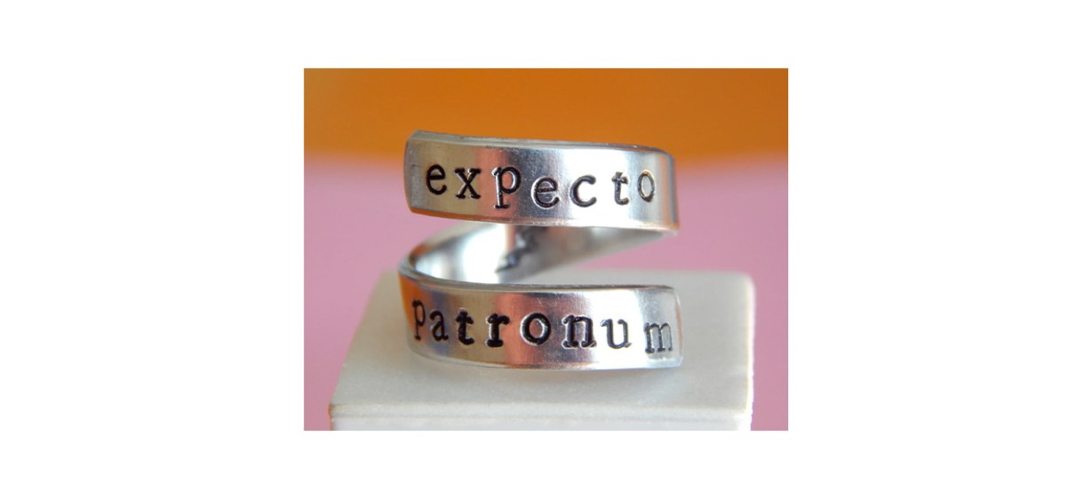 Best Family House Stampin Expecto Patronum Magic Inspired Wrap Ring Best Family House Stampin Expecto Patronum Magic Inspired Wrap Ring