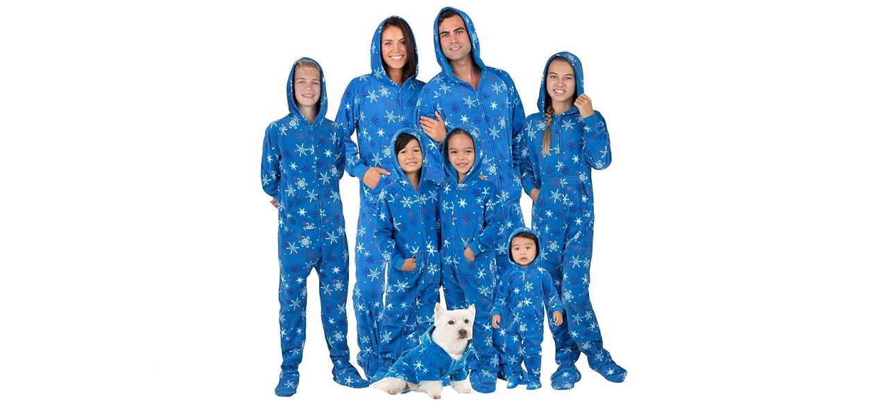 Family matching hoodie onesies by Footed Pajamas