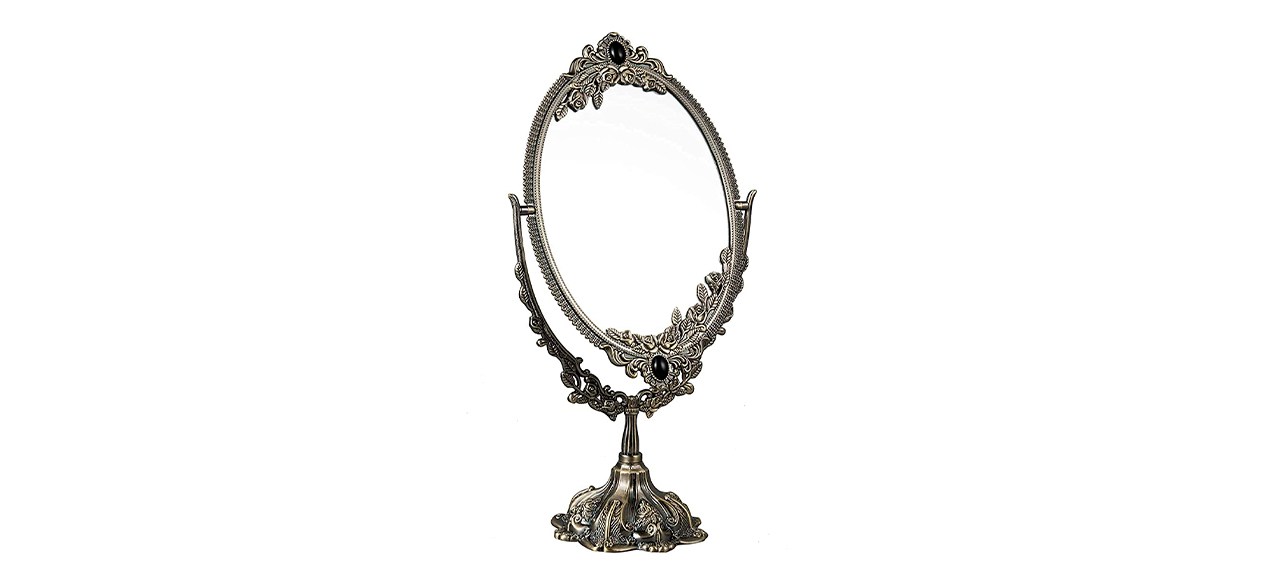 Best Feyarl Vintage Oval Table Top Mirror