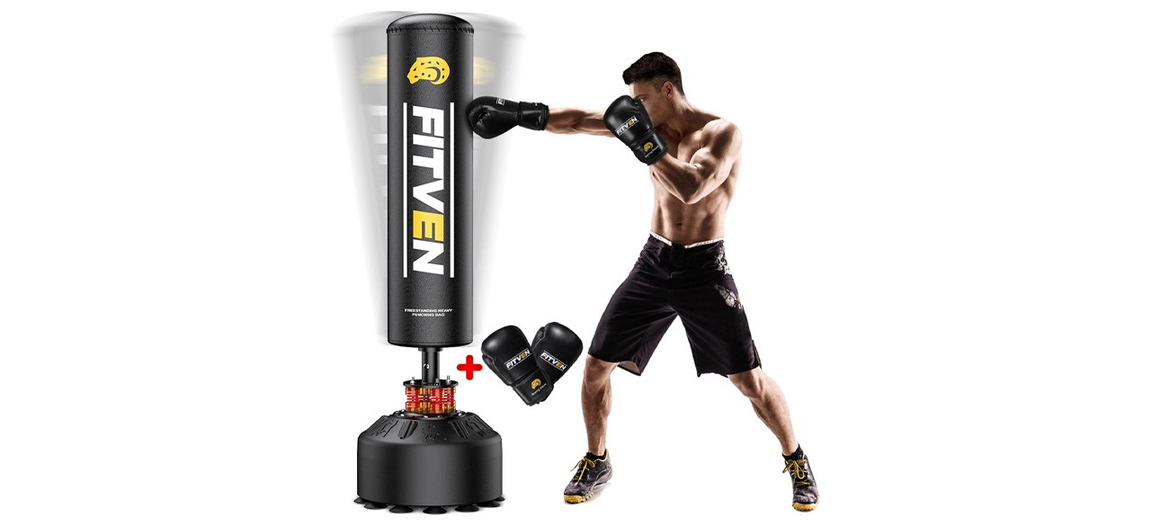 FITVEN Freestanding Punching Bag 