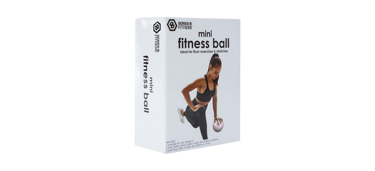 Series-8 Fitness Mini Fitness Ball 9in product packaging on white background