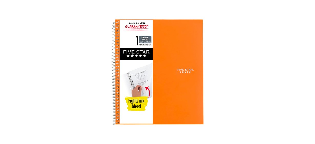 Best Five Star Graph-Ruled Spiral Notebook