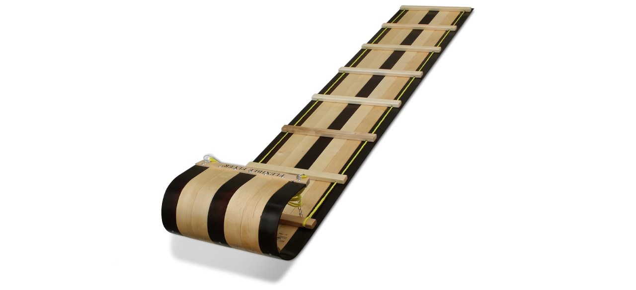 Trenó de neve de tobogã de madeira clássico Flyer flexível