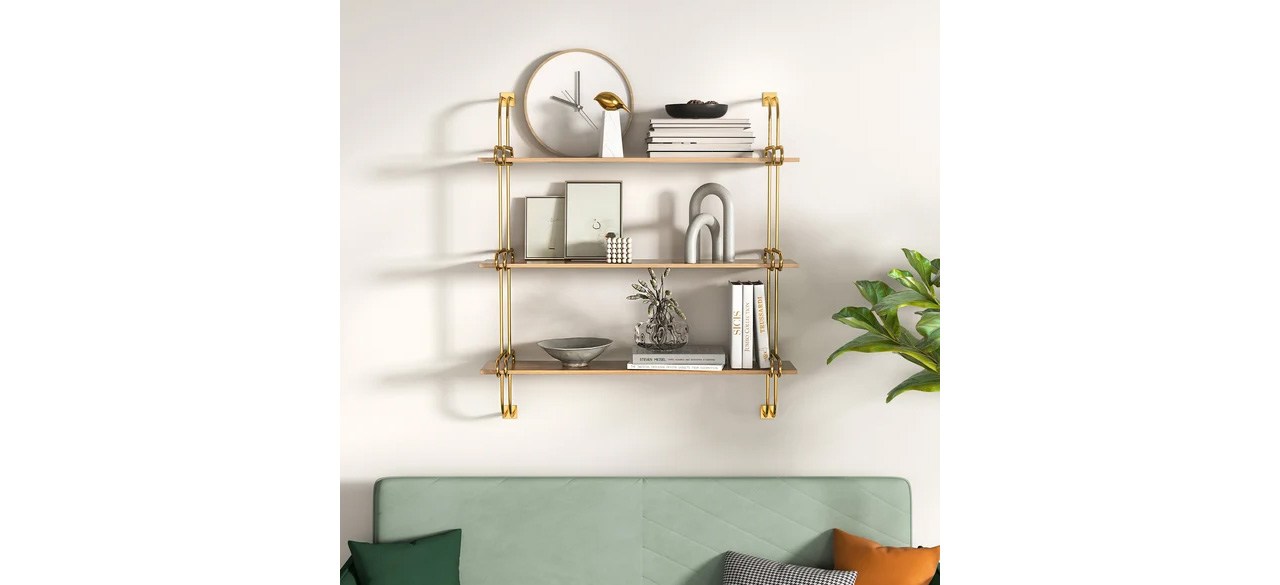 Homary 3-Tier Luxury Floating Shelves