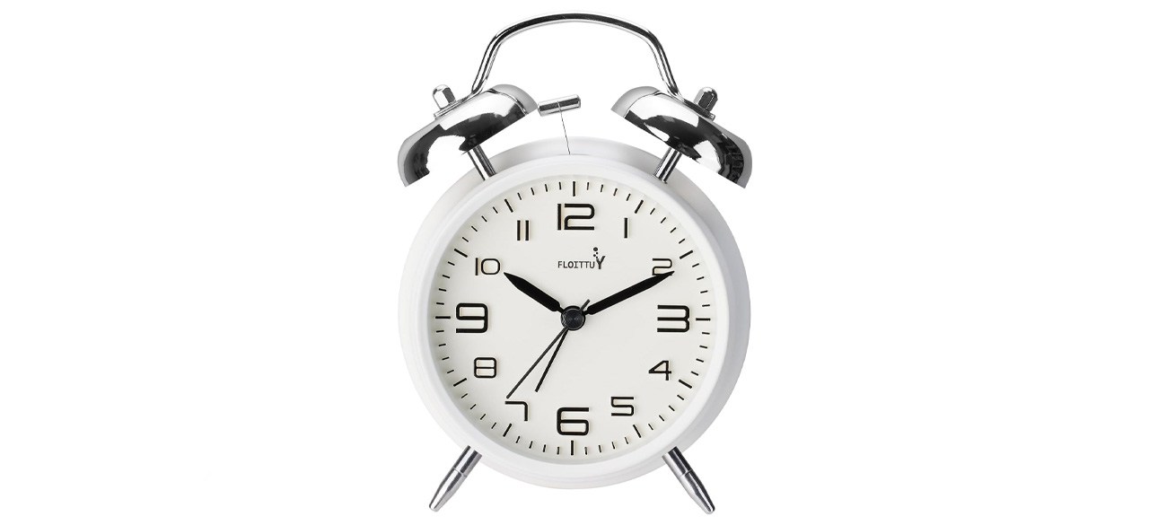 Floittuy Twin Bell Alarm Clock with Backlight 