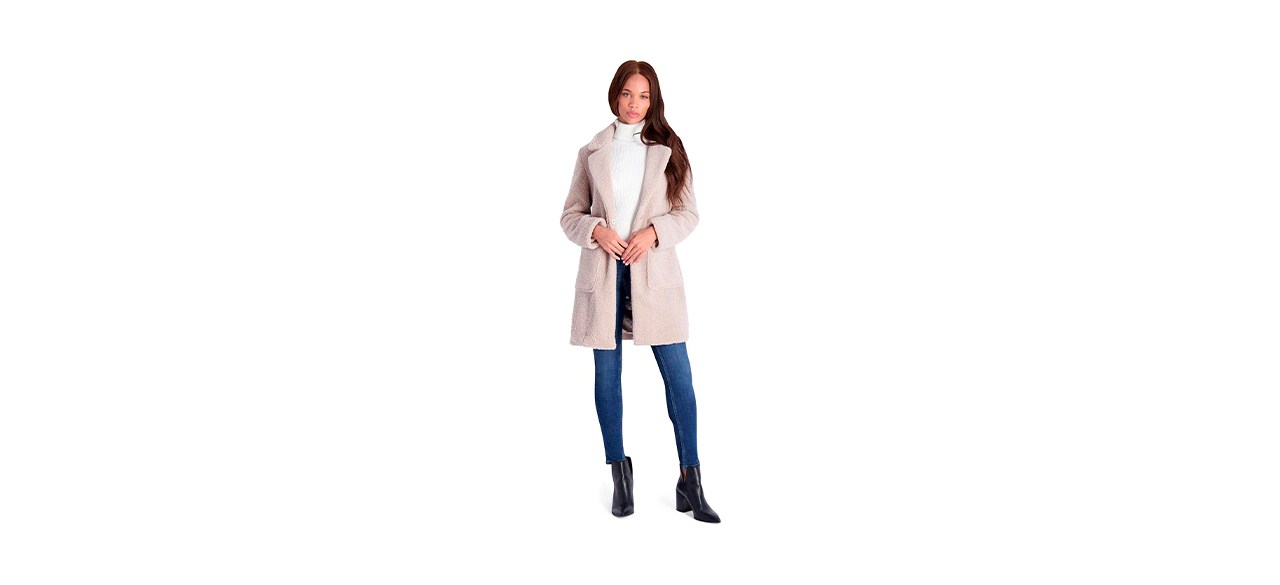 Best French Connection Women's Teddy Faux Shearling Coat