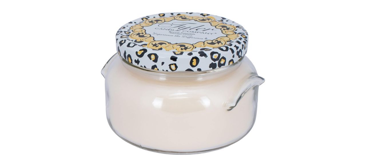 Tyler Diva Scented Candle on white background