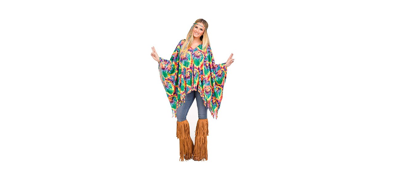 Best Fun World Hippie Poncho Costume