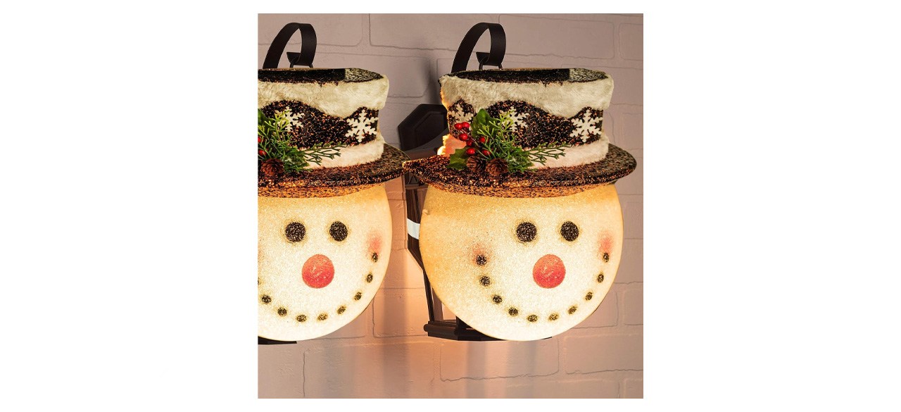 FUNPENY Snowman Christmas Porch Light Covers (2-pack)