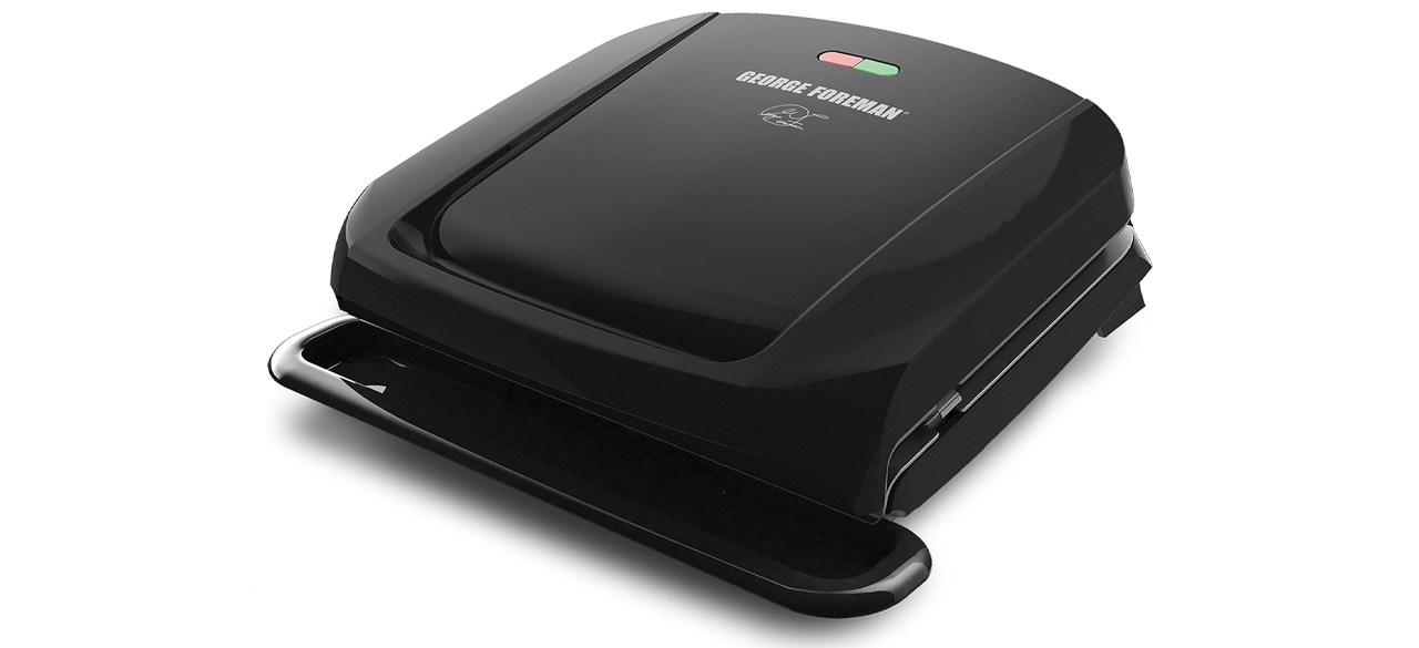 George Foreman Four-Serving Removable Plate Grill and Panini Press