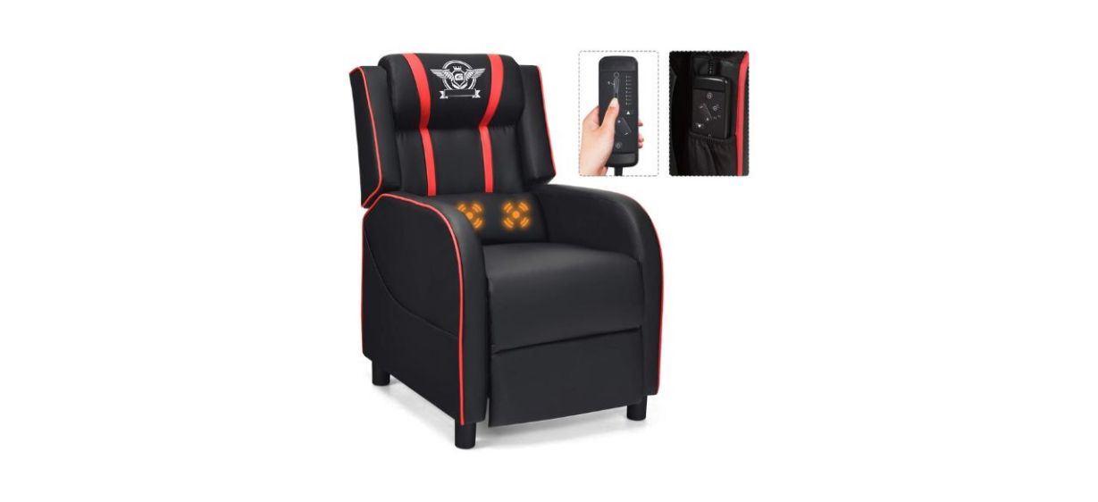  Vitesse Gaming Recliner Chair Racing Style Single