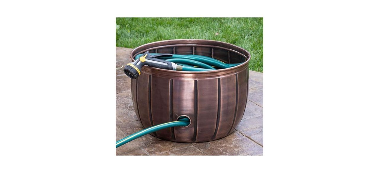 Birdrock Home Decorative Water Hose Holder Pot