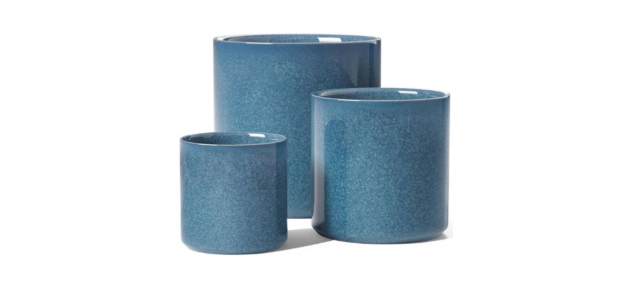 Le Tauci Ceramic Plant Pots Set of 3