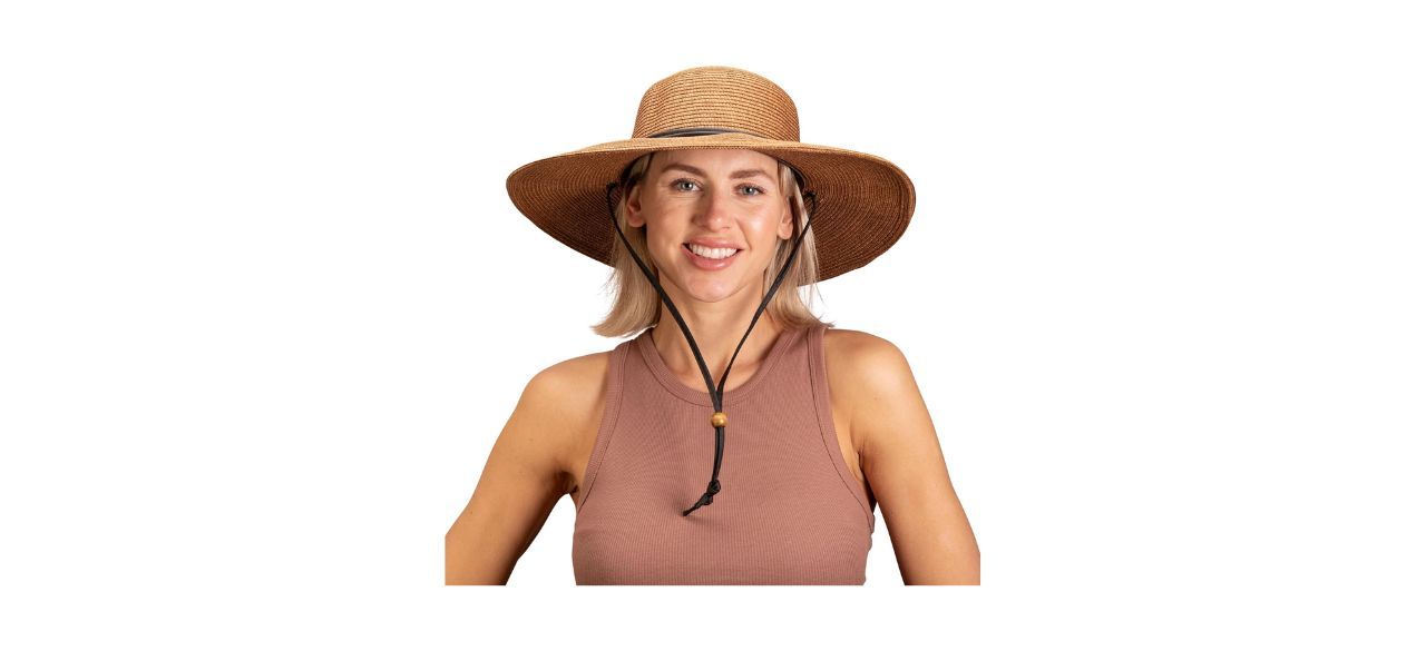 Sloggers Women's Wide Brim Braided Sun Hat