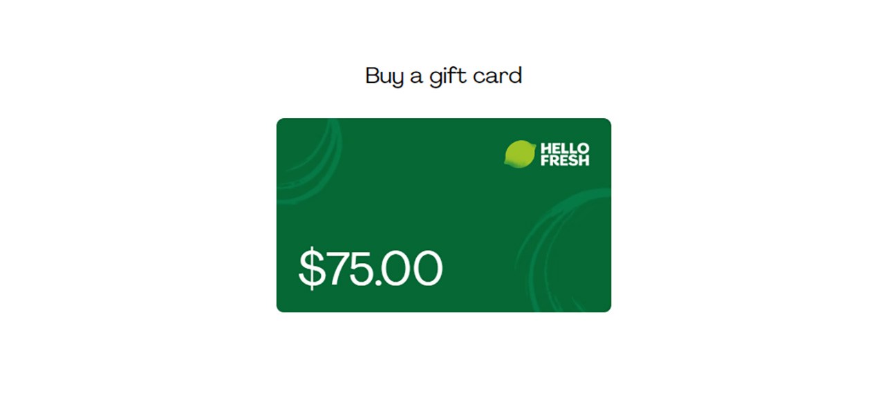 Best HelloFresh Meal Kit Gift Card