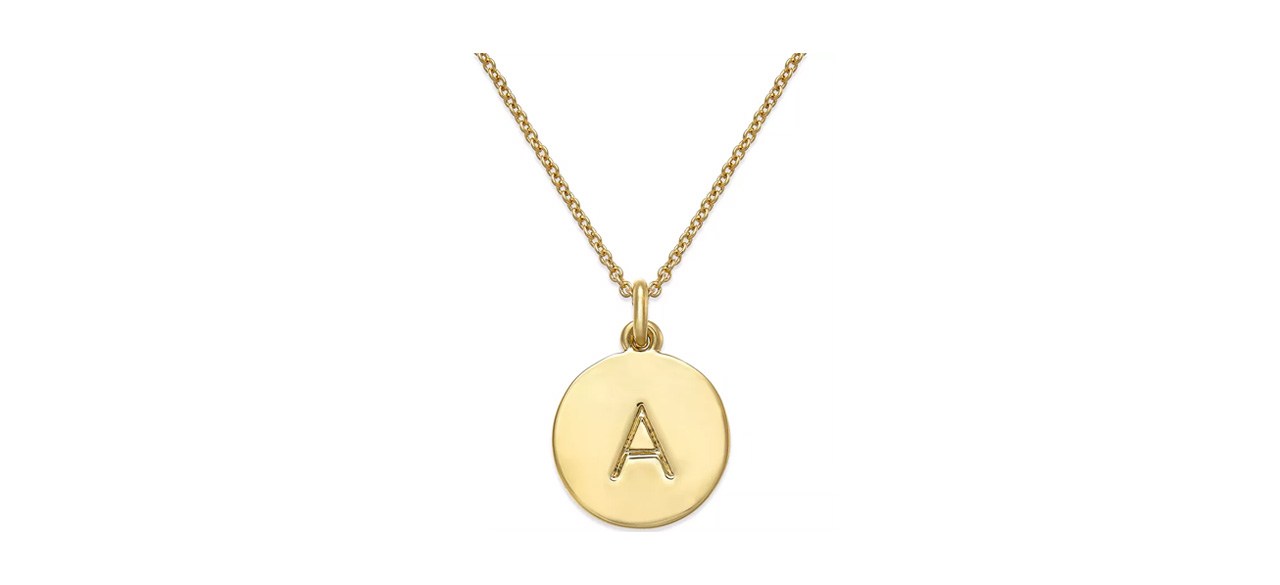 Kate Spade New York 12K Gold-Plated Initials Pendant Necklace