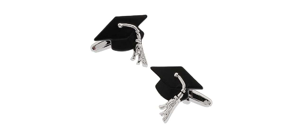 MRCUFF Graduation Cap Mortarboard Cufflinks