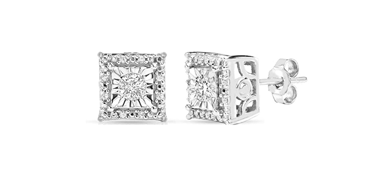 Natalia Drake Diamond Stud Earrings 