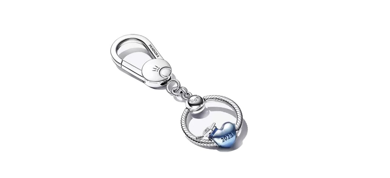 Pandora Blue 2023 Graduation Heart and Bag Charm Holder Set