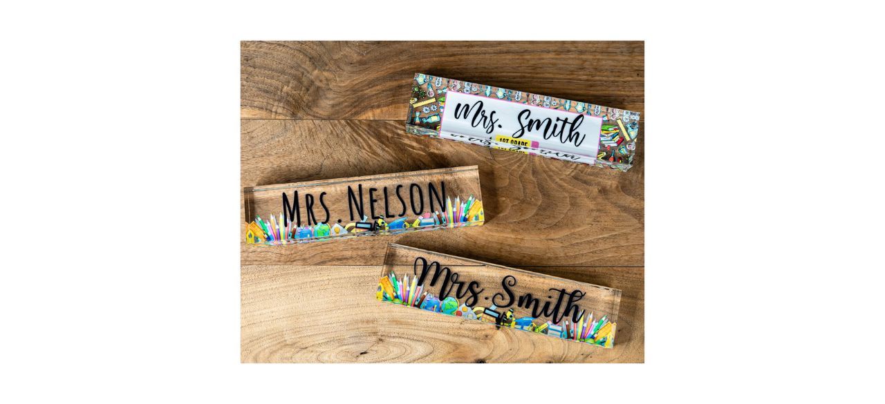 PersonalizedShed Personalized Teacher Desk Nameplate