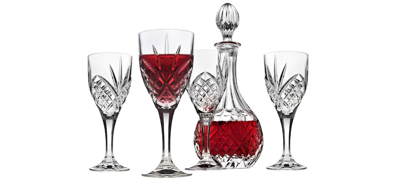 Godinger Dublin Wine Glasses and Decanter Set