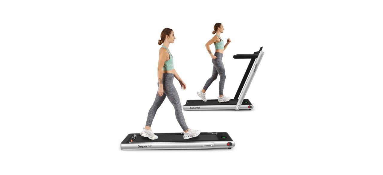 Best Goplus 2-in-1 Folding Treadmill