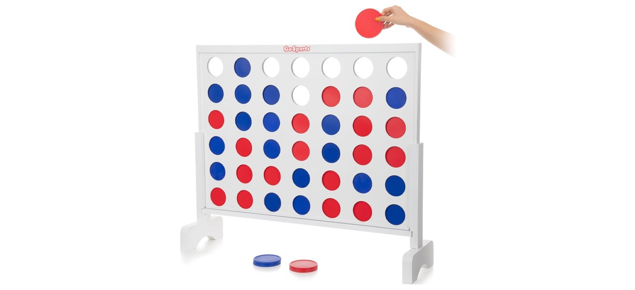 GoSports 3 Foot Giant Wooden 4-in-a-Row Connect Game