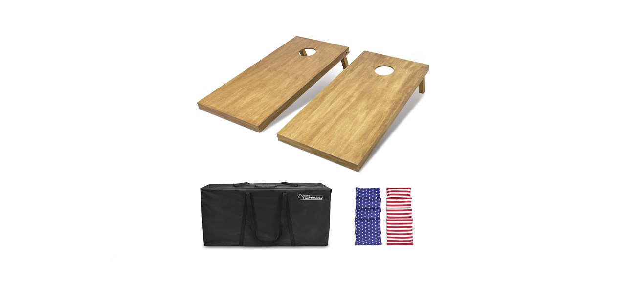 best GoSports Regulation Size Wooden Cornhole Boards