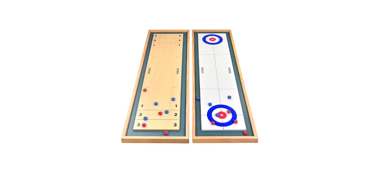 Best GoSports Shuffleboard and Curling 2-in-1 Table Top Board Game