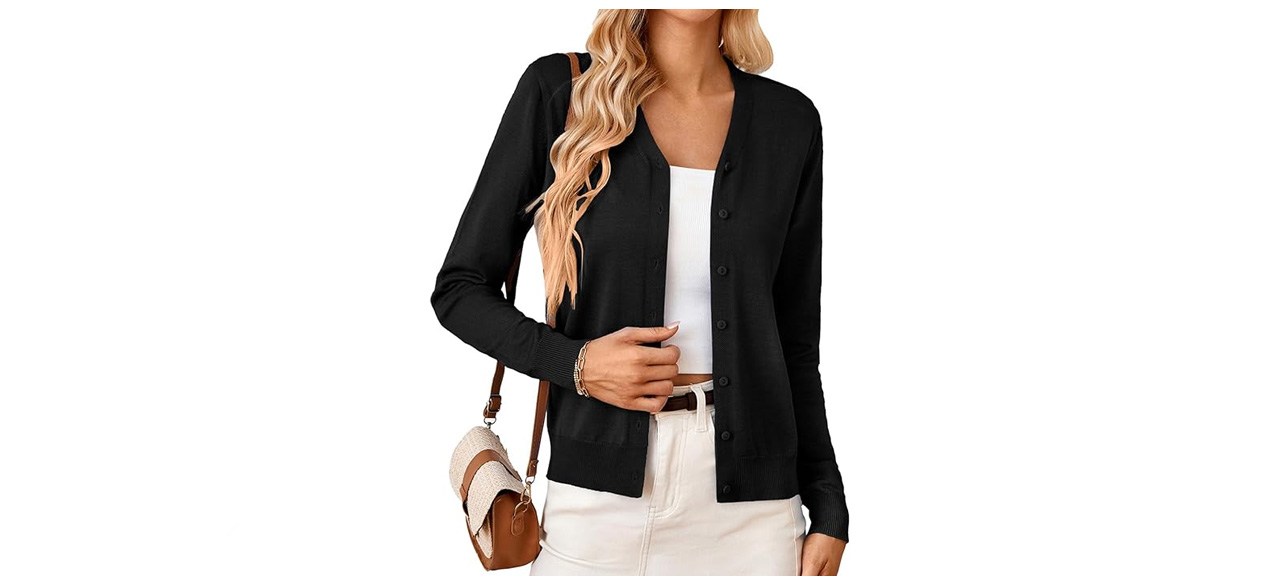 Grace Karin Long Sleeve Button-down Cardigan