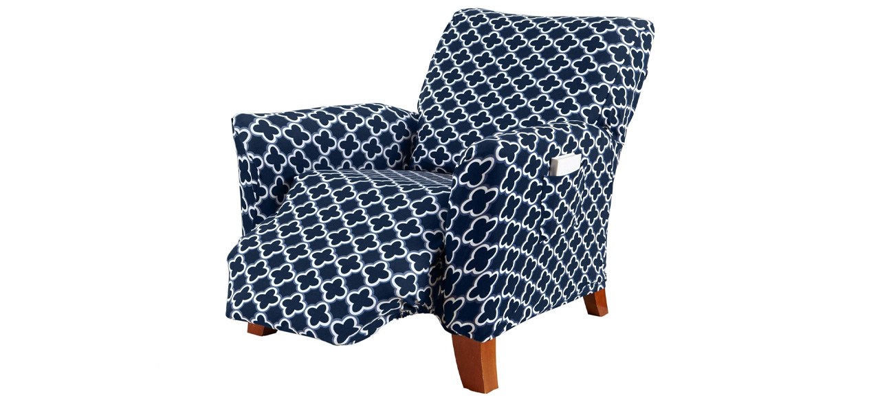 Great Bay Home Brand Modern Velvet Plush Strapless Slipcover