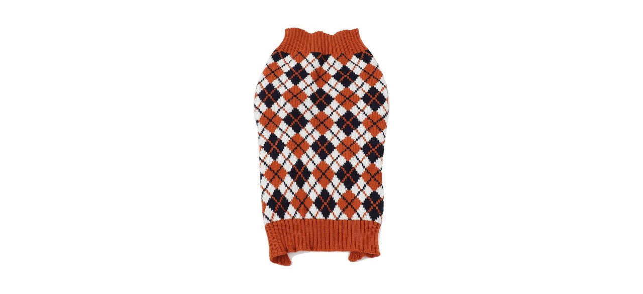 Hapee Argyle Dog Sweater