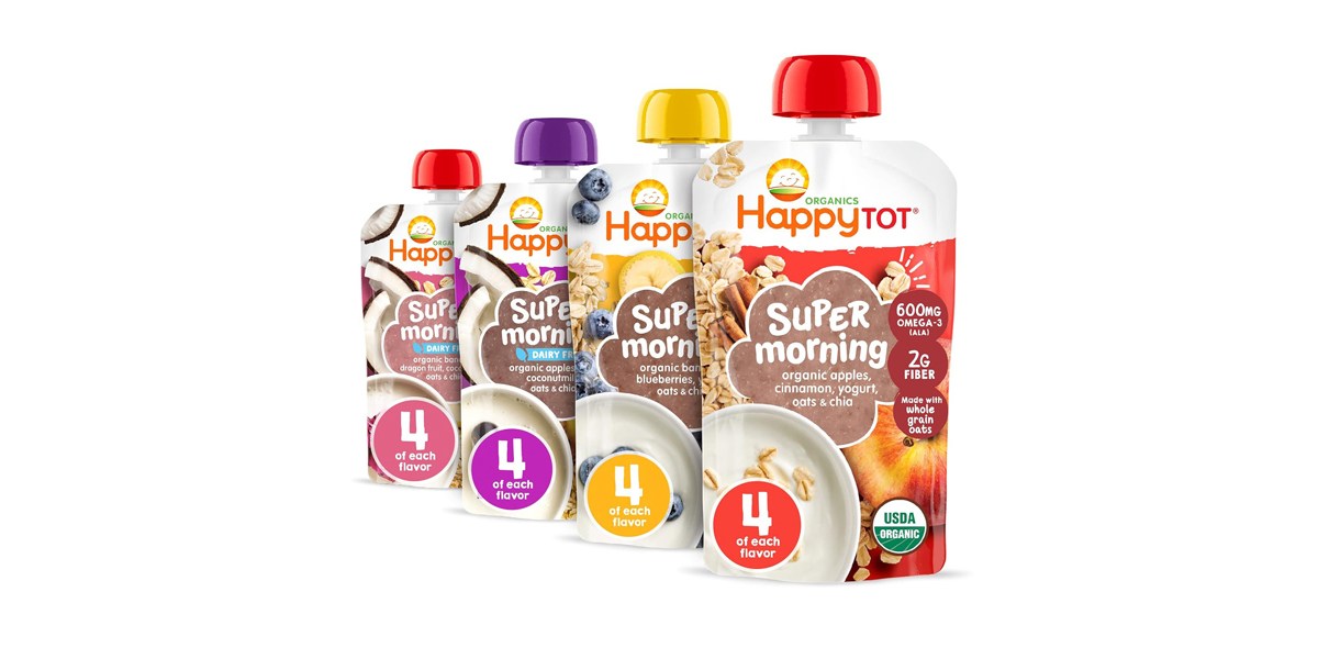 Happy Tot Organics Stage 4 Baby Food Pouches