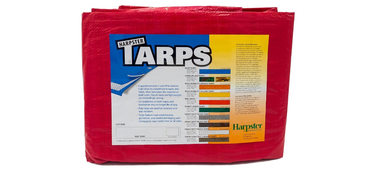 Harpster Tarps’ High-Visibility Tarp