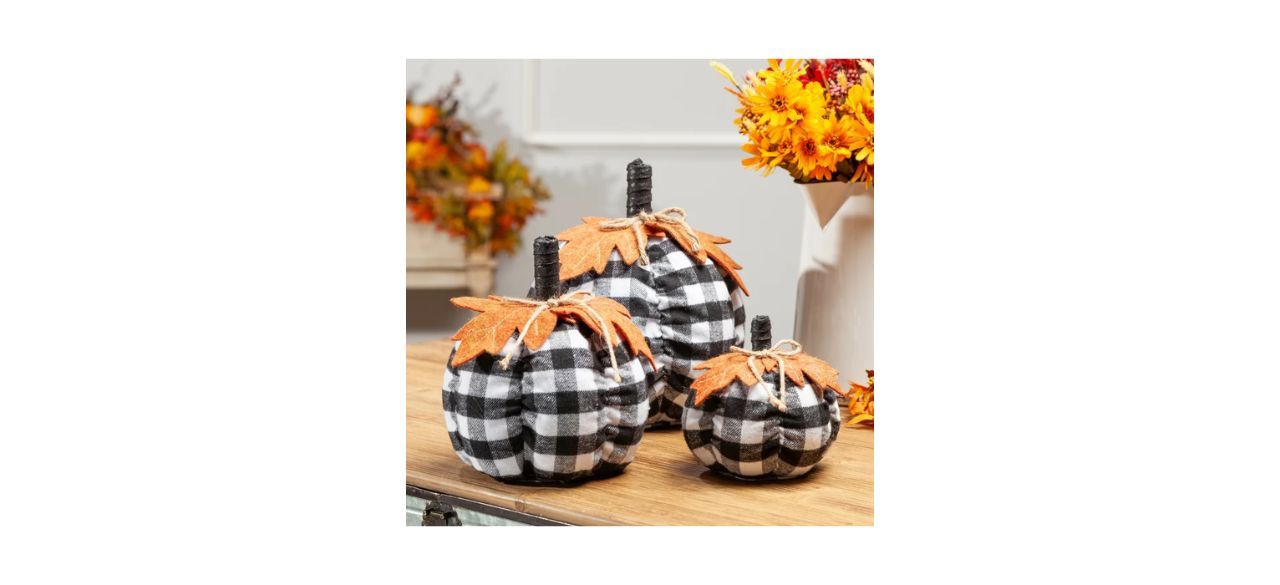 Best Harvest Pumpkin Three-piece Holiday Accent Set