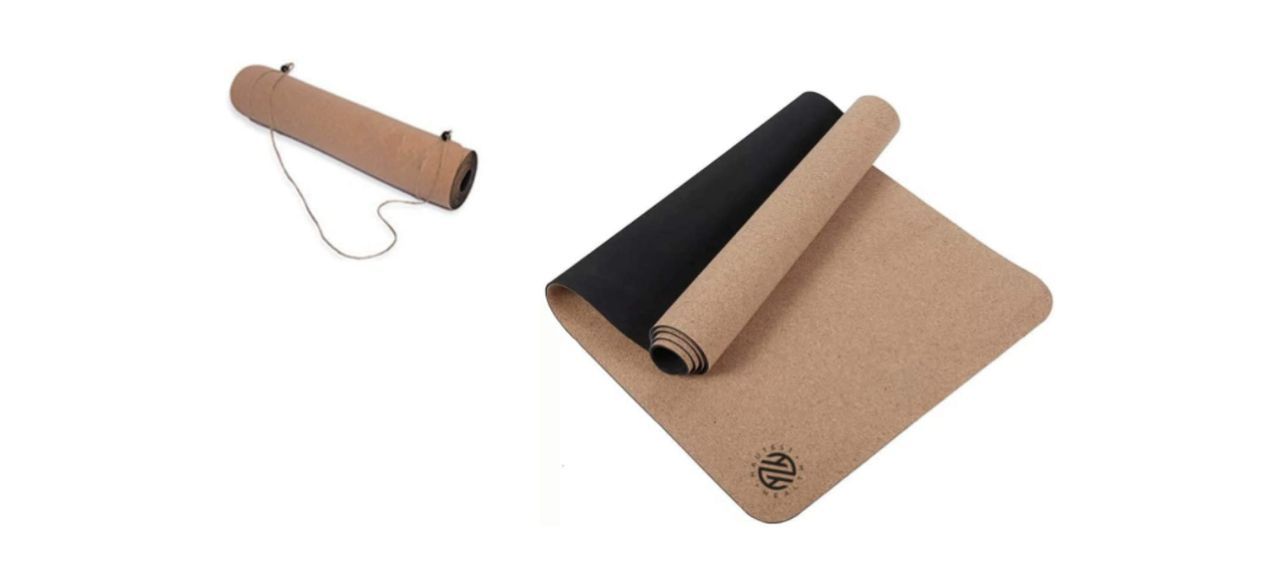 Best Hautest Health Cork and Natural Rubber Yoga Mat