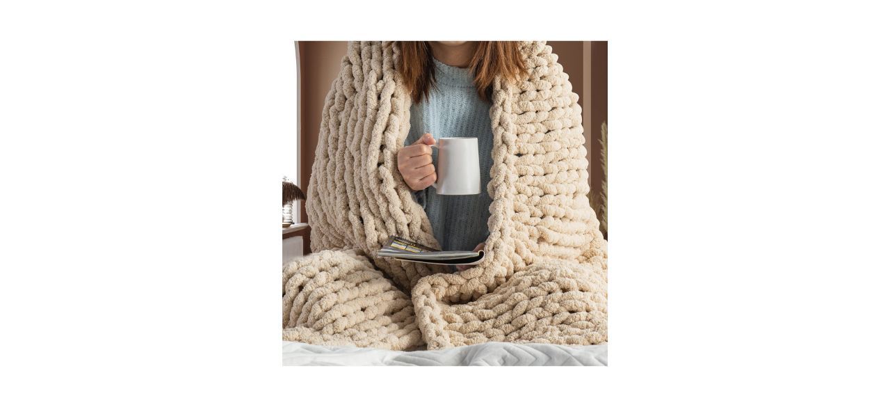 Best Hearth and Stone Chunky Knit Blanket